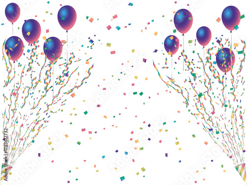 クラッカー、風船、21虹濃