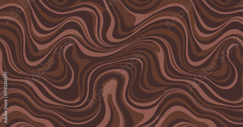 An artistic and sophisticated background featuring swirling and wavy patterns in rich brown tones, adding depth and texture, ideal for creative projects and designs.