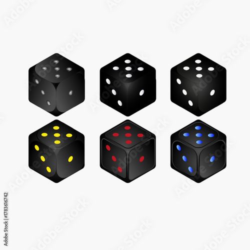Dices graphic resourses for  casino o gambling related designs