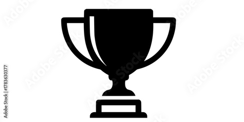 trophy icon vector. Trophy cup symbol icon
