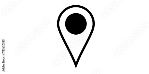 pin map icon. pin location icon vector
