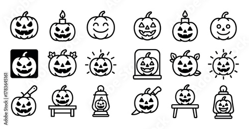 Minimalist Halloween Icons