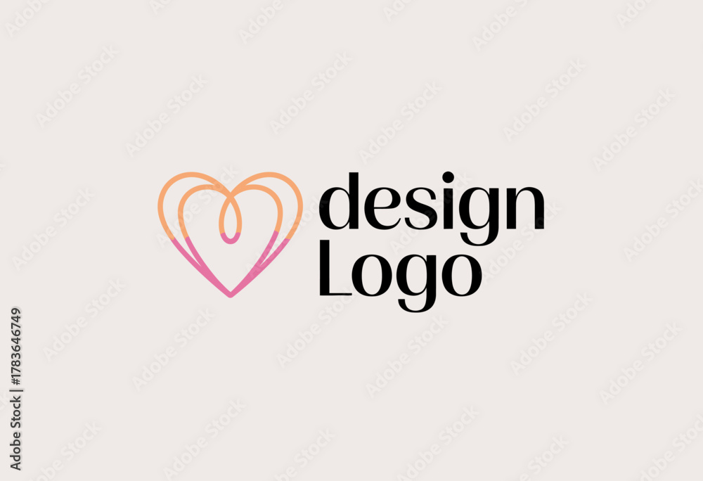 custom made wallpaper toronto digitalA stylish logo design combining elegant typography with a heart shape, representing love and connection, ideal for brands focused on relationships and emotions.