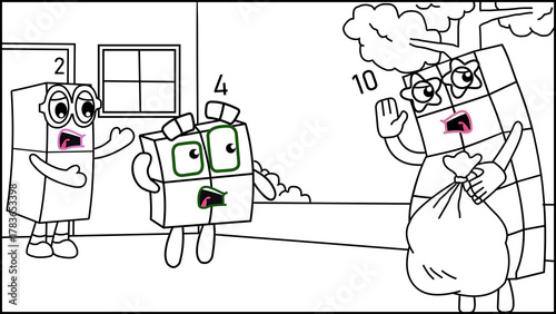 illustration of children playing