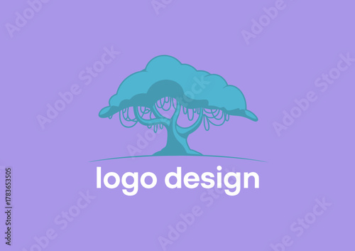 This logo features a stylized tree with an elegant design, perfect for representing growth, nature, and eco-friendly businesses in a modern and appealing way.