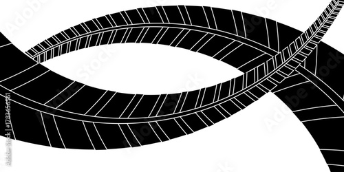 Tire treker background for rally, drift, motocross, offroad and other automotive and motorbike sports.