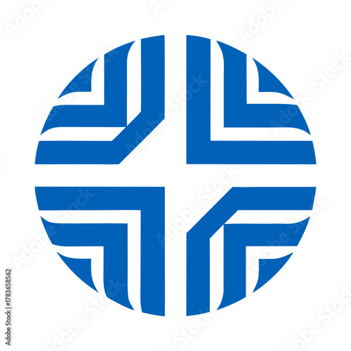 IT consulting firm futuristic logo