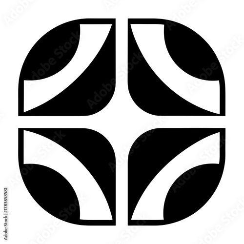 Futuristic logo for IT consulting firm