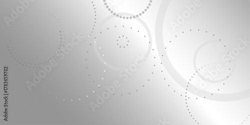 Abstract white geometric overlapping circle background with shadow. abstract dotted wave background. hand drawn dotted path route line isolated.  