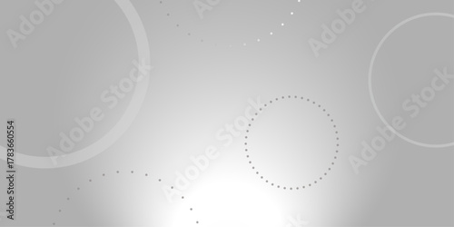 Abstract white geometric overlapping circle background with shadow. abstract dotted wave background. hand drawn dotted path route line isolated.  
