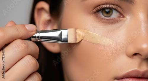 make up artist applying make up