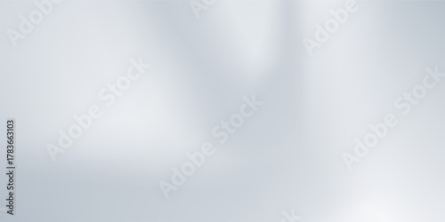 Blue white gradient abstract pattern studio background Light gives luxurious shine. Walls and floor of room sparkling elegant modern art