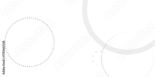 Abstract white geometric overlapping circle background with shadow. abstract dotted wave background. hand drawn dotted path route line isolated.  