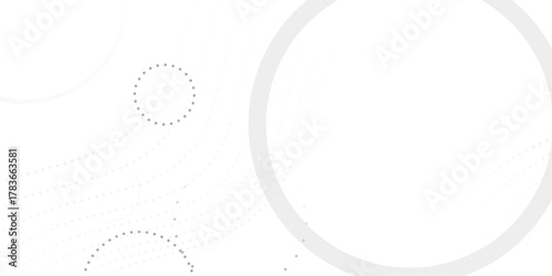 Abstract white geometric overlapping circle background with shadow. abstract dotted wave background. hand drawn dotted path route line isolated.  