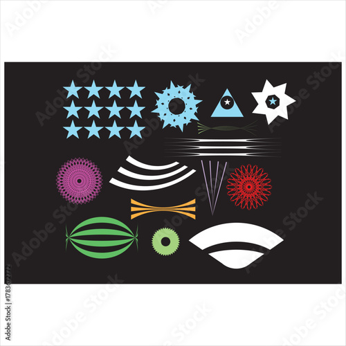 repeat radial design and various kinds of effect design .