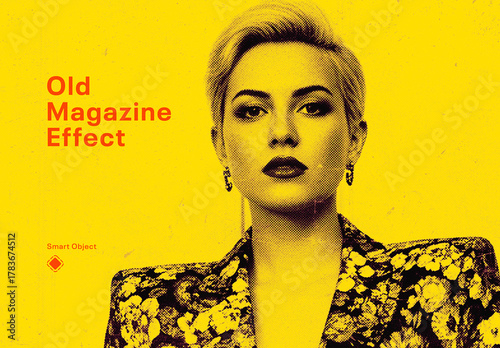 Old Magazine Photo Effect