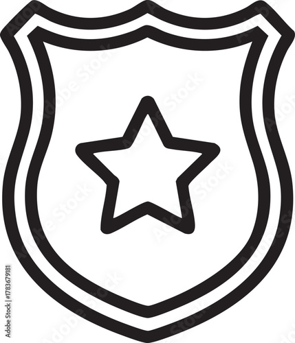 Police and Law Enforcement Badge Vector
