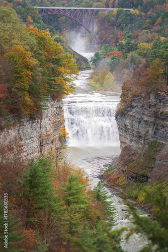 Fall colors at Letchworth State Park, New York