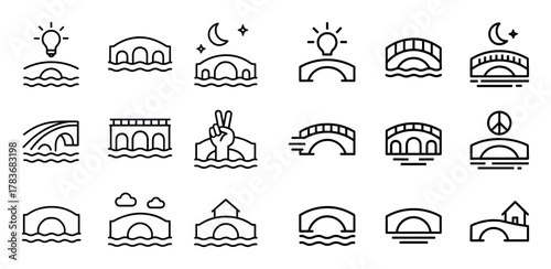 Bridge Icon Set
