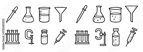 Laboratory Icon Grid