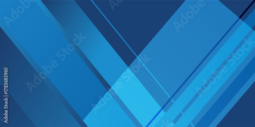 Blue background with abstract box rectangle geometric shapes modern element for banner, presentation design and flyer.Eps 10