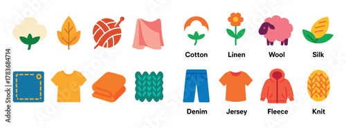 Colorful Maternity Wear Icons