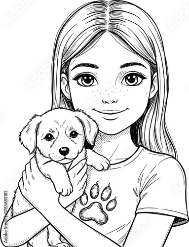 Young woman smiling, holding cute puppy, pet love, animal care, friendship, happiness, adorable dog, lifestyle portrait, companionship, affectionate bond