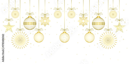 golden christmas balls isolated on transparent background, christmas bauble lantern vector illustration, christmas background, poster, banner, flyer, card element design