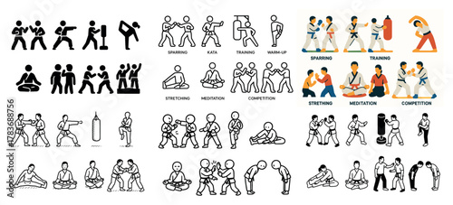 Martial arts training and sparring techniques