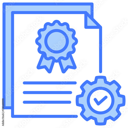 Standard Work Blue Icon