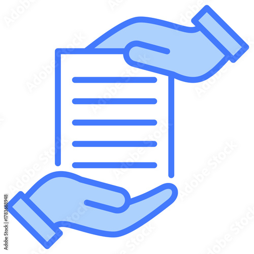 Handover Blue Icon