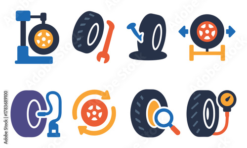 Tire Service Icons