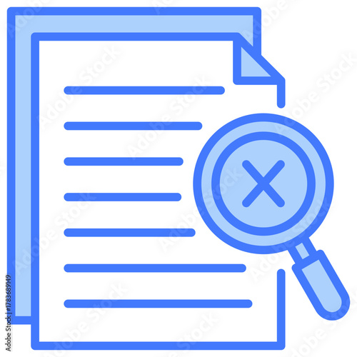 Redundancy Check Blue Icon