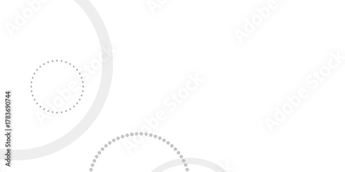 Abstract white geometric overlapping circle background with shadow. abstract dotted wave background. hand drawn dotted path route line isolated.  