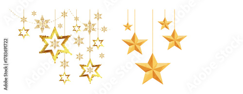 Hanging star decorative collection 