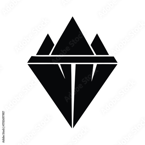 Glacier Ice Flat Symbol