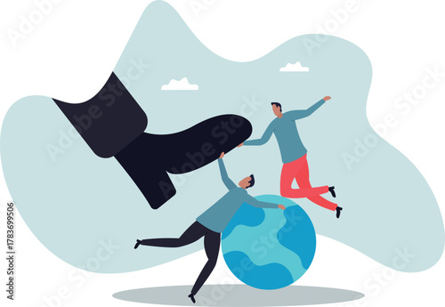 ESG, Environmental, social and corporate governance, protect the world or sustainability and responsibility.about a man and his life