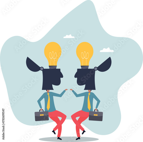 Exchange idea from brainstorm to get new solution to solve problem, sharing knowledge, creativity and innovation.about a man and his life.