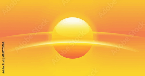This abstract image features a radiant sun design, created with vibrant colors to evoke feelings of warmth, optimism, and happiness, perfect for positive brand messages.