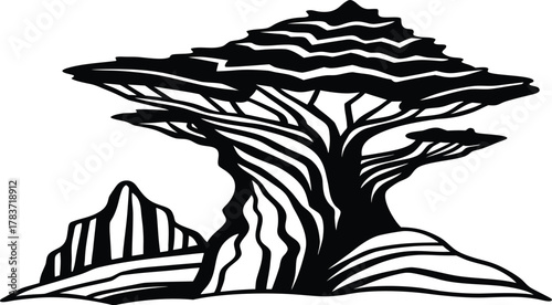 vector illustration of a tree