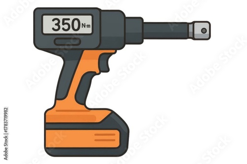 orange and gray power tool with 350 nm clip art preview
