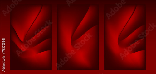 luxury red gradient background with curved wave shapes, ideal for digital design, posters, branding, and web templates