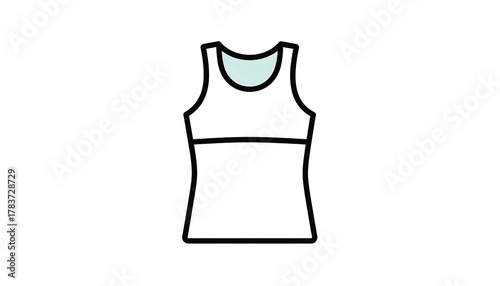 White Tank Top Womens Fashion Apparel.