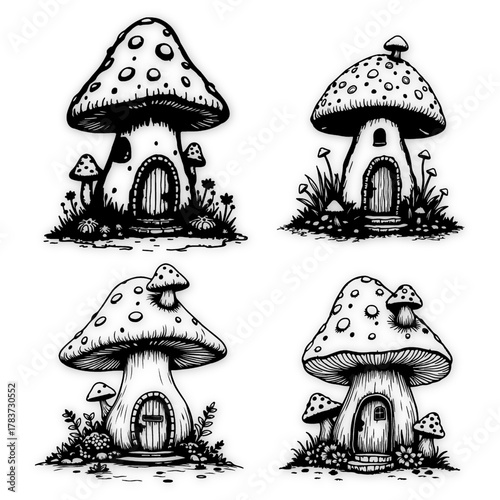 black and white vector design