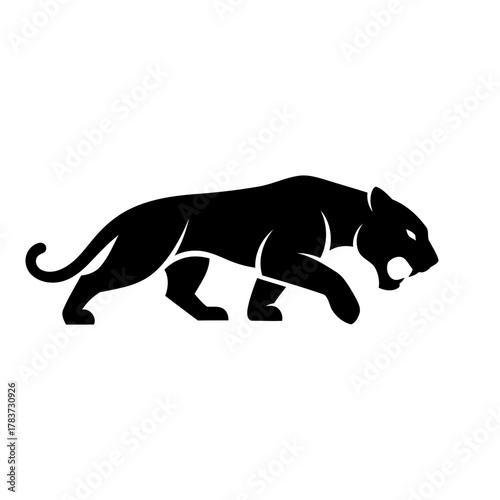 Powerful Black Panther Silhouette