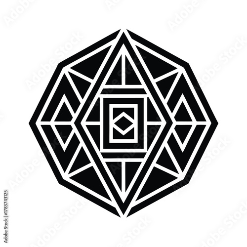 Geometric Gobekli Tepe Emblem