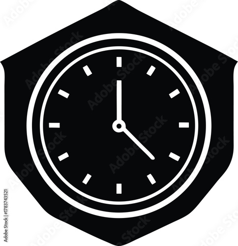 Wall Clock Vector Icon