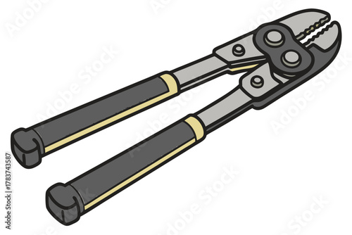Heavy Duty Wire Crimping Tool with Insulated Handles and Serrated Jaws wire stripper wire cutter