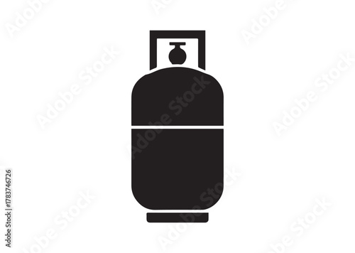 Gas propane icon, Gas propane solid vector