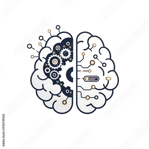 Brain gear icon symbolizing AI and cognitive technology.